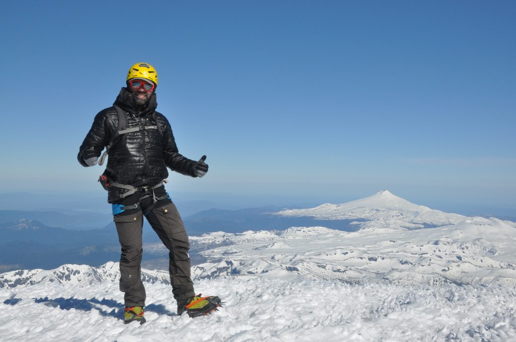 ascenso al volcán Lanín - subir a la cumbre